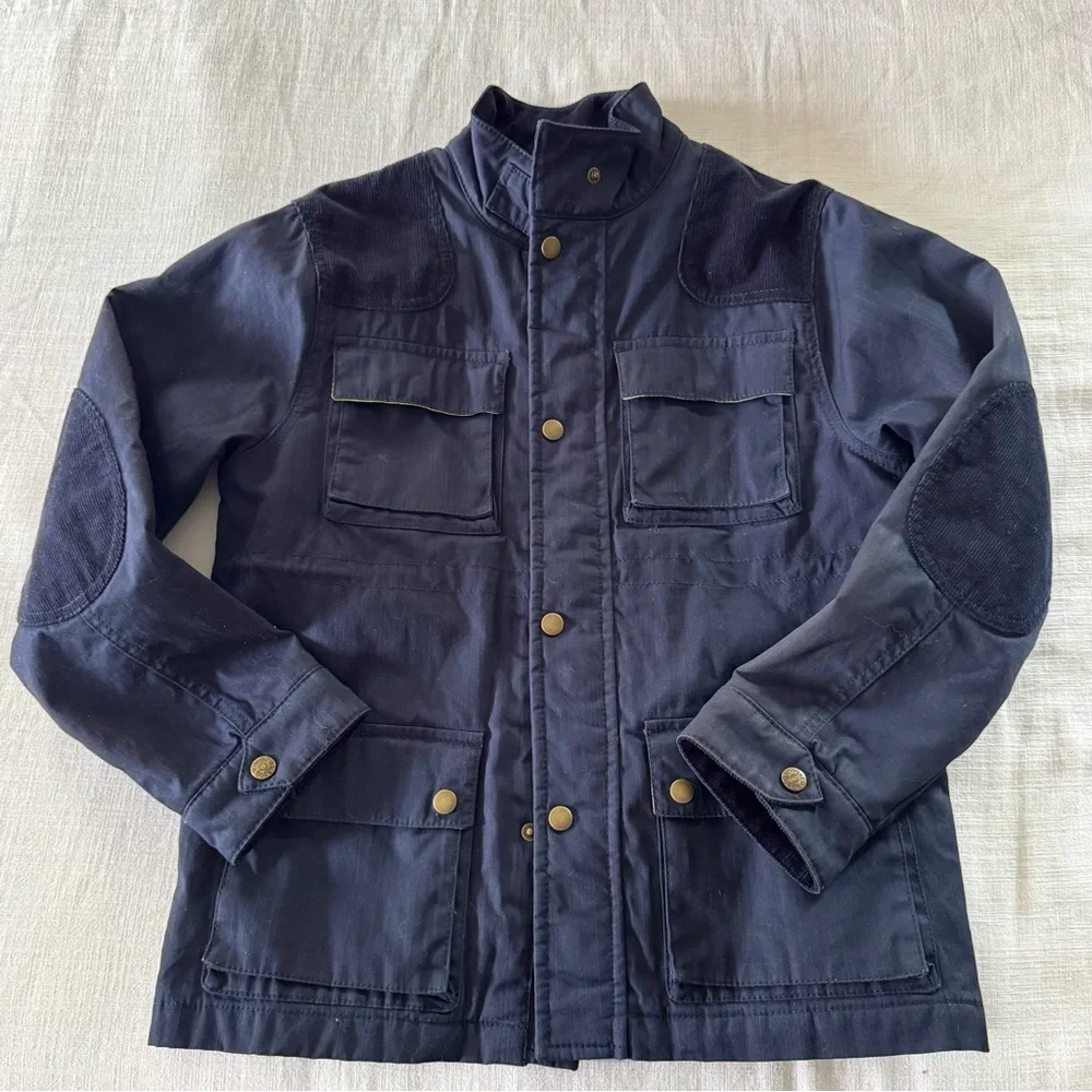 Mini Boden Field Utility Jacket, Navy - size 11-12